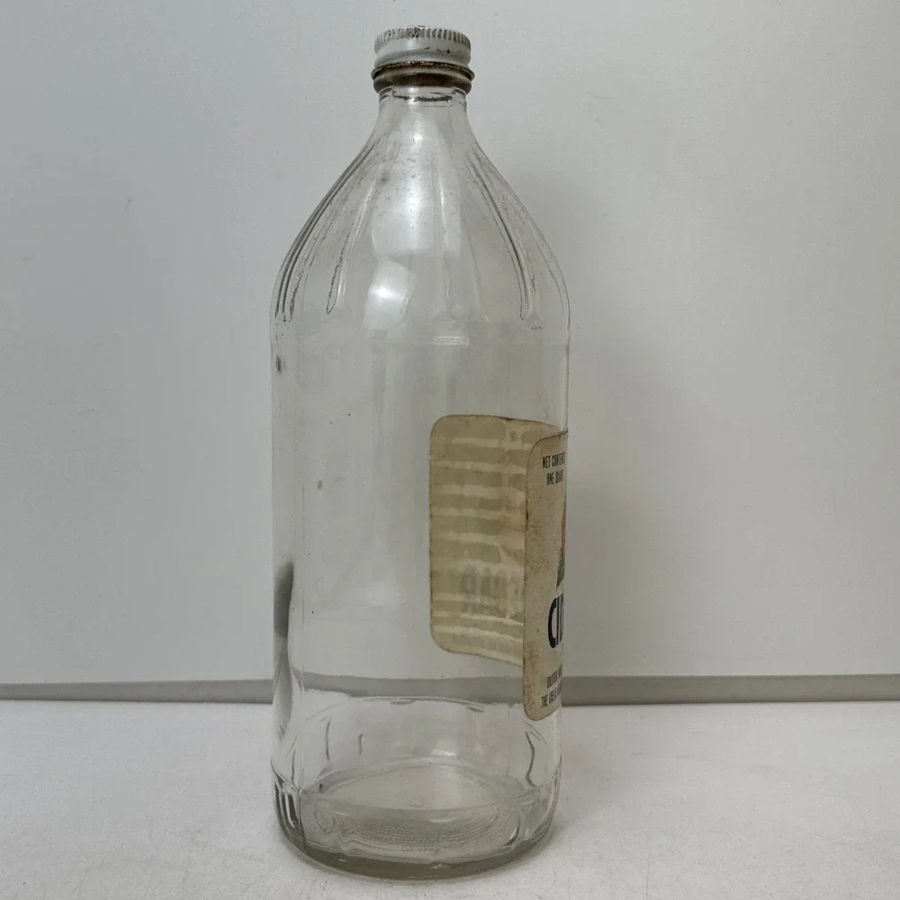 Vintage Ann Page Cider Vinegar Glass Bottle Great Atlantic Pacific Tea New York